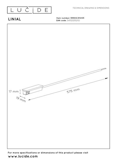 Lucide Premium LINIAL Power supply - 1-Circuit lighting system - Smart - 48V Track - Champagne